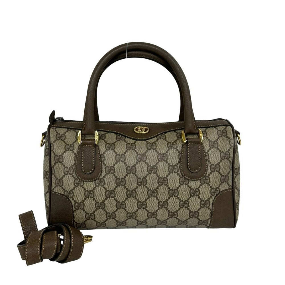 GUCCI GG pattern logo, interlocking G hardware, genuine leather, 2-way should...